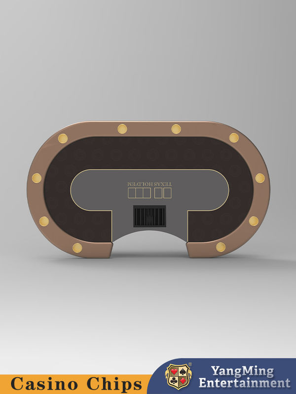 Jakość Spot Supply Owalny Metalowy Treadle Texas Hold'em Pokerowy Stół Międzynarodowy Klub Rozrywki Pokerowy Stół fabryka