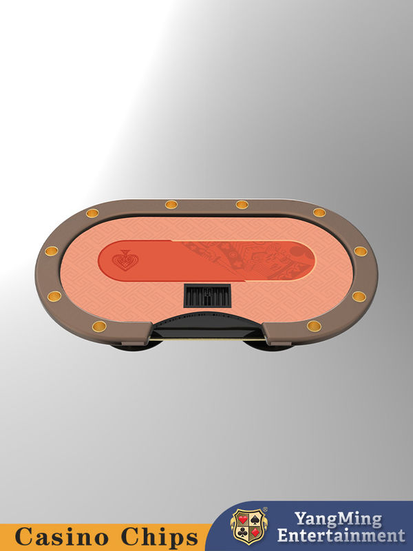 Jakość Deluxe Dostosowany metalowy owalny stół do pokera Casino Texas Casual Entertainment Game Stół do pokera fabryka