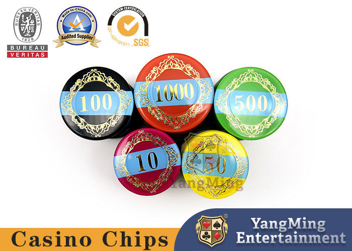 Kalite Akrilik Renkli Casino Poker Chip Seti, Yüksek Dereceli Malzemelerle Seiko Build fabrika