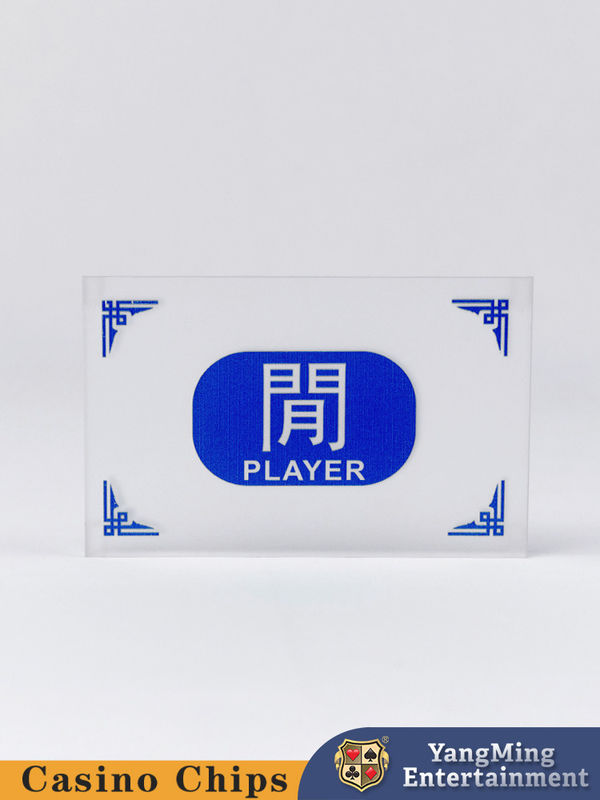 Calidad Estilo del sudeste asiático Baccarat Poker Mesa de juego Casino Banquero personalizado Jugador gana el botón del distribuidor fábrica