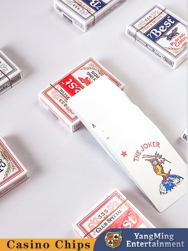 Jakość Casino Poker Cards Poker Club Niebieski rdzeń Papier Kluby hazardowe Gry stołowe Karty do gry fabryka