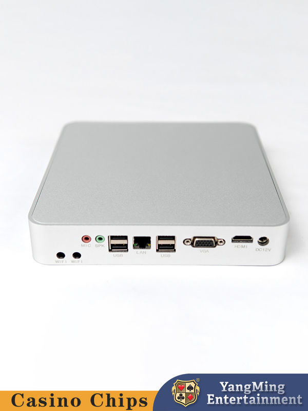 Kalite Paslanmaz Çelik Gümüş Mini Bilgisayar Konsolu Poker Casino Masası Bakara Oyun Sistemi Ana Bilgisayar fabrika