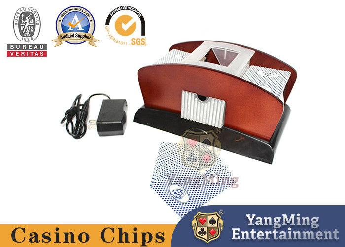 Qualità Fabbrica Vendita Diretta Log Color Batteria Potenza Universal Card Shuffler Texas Holdem Tabella 2 Set Di Carte Shuffler Automatico fabbrica