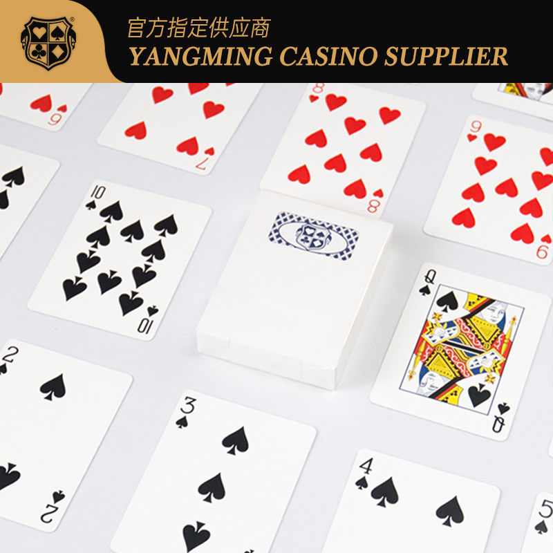 Quality Entertainment Black Core Poker Cardboard Casino Poker Table Table Game Playing Cards factory