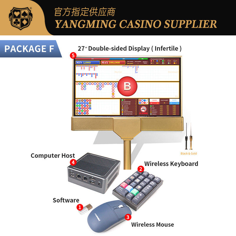 Qualidade 3 em 1 jogo combinado com sistema de software de baccarat jogo de mesa de pôquer ao vivo stand-alone Dew software de sistema único fábrica