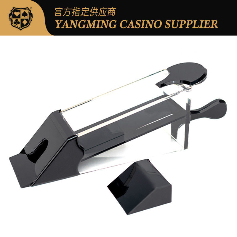 गुणवत्ता तीन रंगों में उपलब्ध हैगहन ऐक्रेलिक डीलर जूता कैसीनो मनोरंजन टेबल काउंटरटॉप डीलर जूता कारखाना