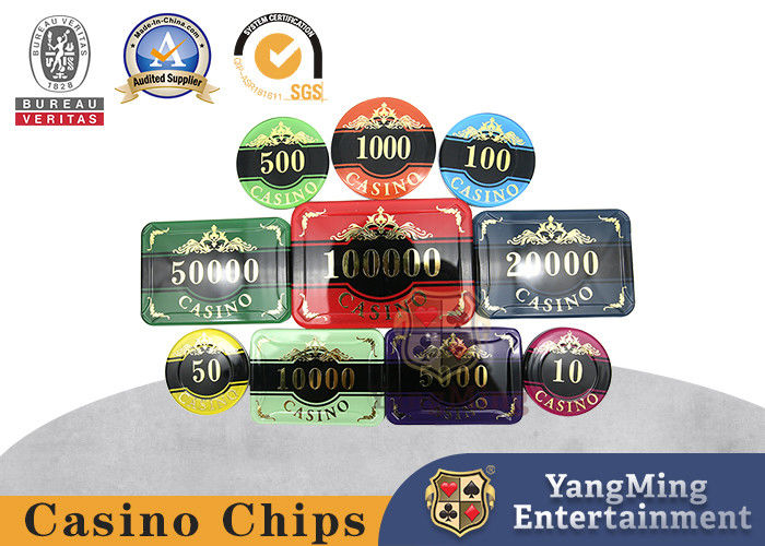 Kualitas Kasino Texas Holdem Poker Chip Disesuaikan Dengan Tanda UV pabrik
