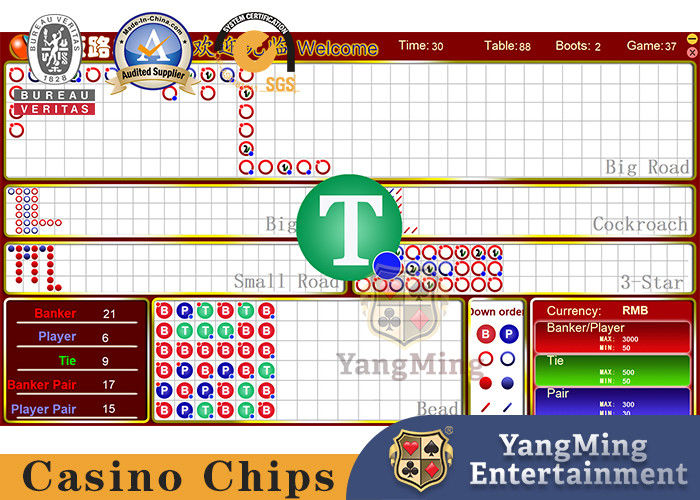 Quality Entertainment Poker Club Develops Customized Baccarat Road Order System factory