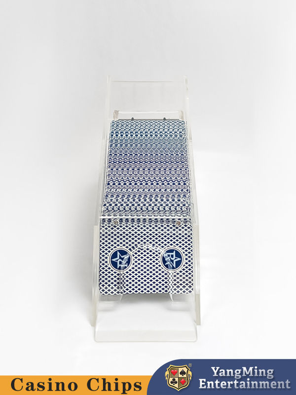 Qualidade Total transparência / 1 - 8 Decks Poker Playing Cards Acrílico Dealer Shoes With Mirror Para jogos de azar fábrica