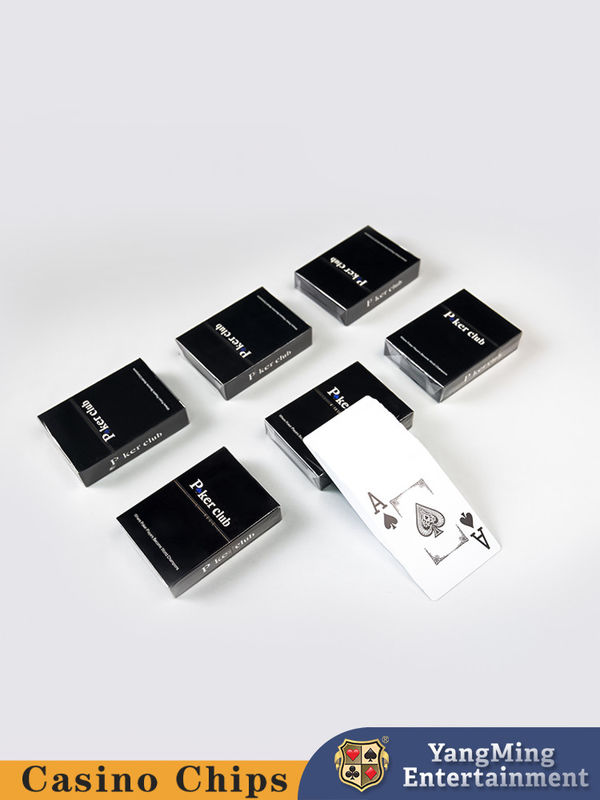 Qualità Fabbrica all'ingrosso Casinò Carta placcata in oro Carta di gioco di plastica 100% Pvc Poker carte da gioco con due colori fabbrica
