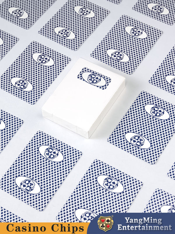 Jakość 100% niebieski czarny papier CMYK Reklama Poker Niestandardowa drukowanie Kasyno Kartki z niestandardowym logo fabryka