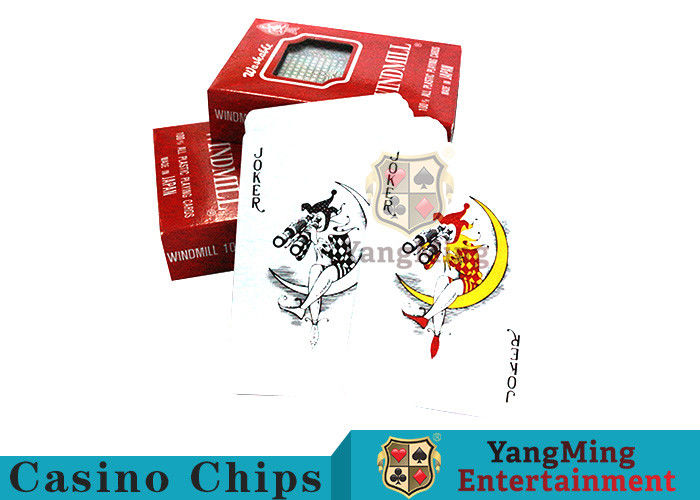 Qualità 100% di plastica Texas Holdem Poker carte da gioco Giappone importazione per i giochi di gioco del casinò fabbrica