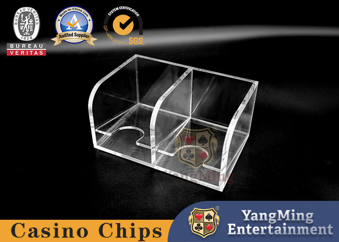 คุณภาพ คริสตัลโปร่ง Acrylic Cow Cow โป๊กเกอร์การโยนกล่องเกมบ๊อกซ์คลับโต๊ะ 2 ห้องกรอบการ์ด โรงงาน