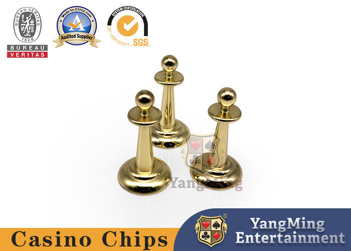 Qualität Fabrik-Design benutzerdefiniertes Roulette-Rad Glücksspiel-Tisch Wetten gewinnt Dolly Metallische Eisen Kupfer Casino Poker-Tisch gewinnt Marker Fabrik