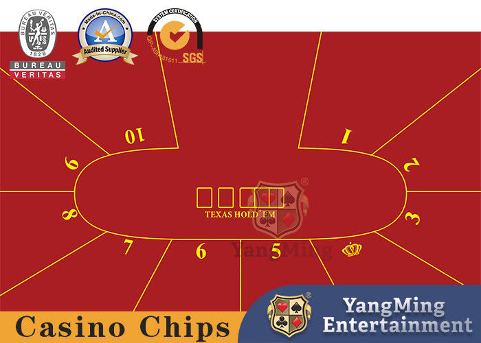 Calidad Color negro de alta densidad de la buena de la resistencia del casino disposición de la tabla con el logotipo de la corona fábrica