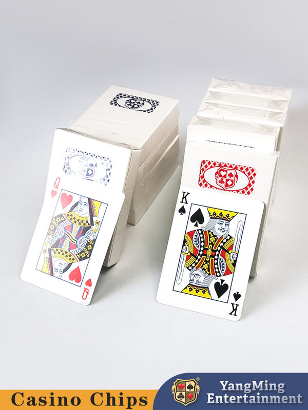 Jakość Karty do gry High End Casino Standard Black Blue Core Papper dla hoteli i klubów Casino Entertainment fabryka