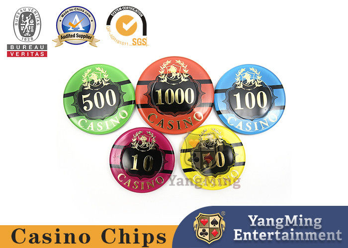 Jakość Akrylowy zestaw żetonów do pokera dla 5-8 graczy. fabryka