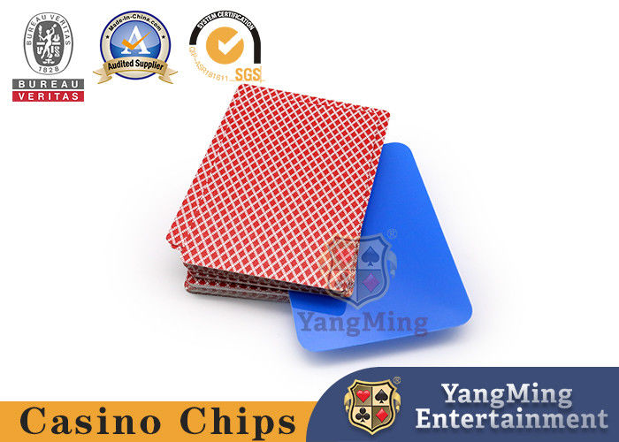 Jakość 4 kolorowe akcesoria do gier kasynowych 100% plastikowa spersonalizowana karta do gry w bakarata fabryka