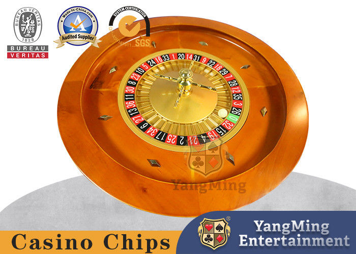 Qualità Domestico 45cm Legno Massello Manuale Roulette Casinò Poker Gioco da tavolo Legno Roulette fabbrica