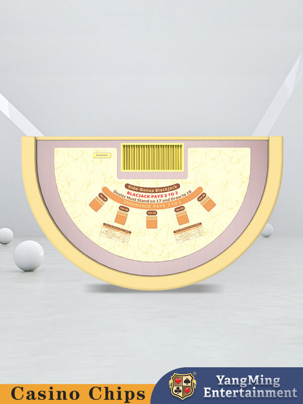 Qualità Tavolo di gioco a metà rotondo di blackjack Texas Club Entertainment Poker fabbrica