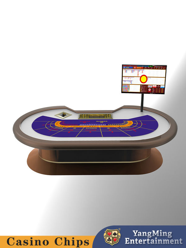 Qualità New Treadle Baccarat Poker Game Chip Table per il Casino Club Poker Game Table fabbrica