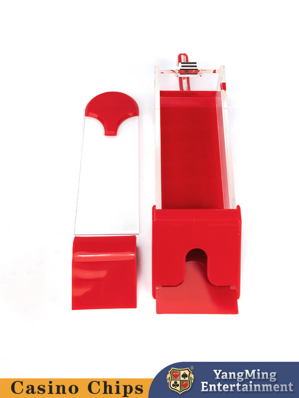품질 아크릴 투명 8 덱 딜러 신발 카지노 클럽 포커 게임 테이블 톱 딜러 신발 공장