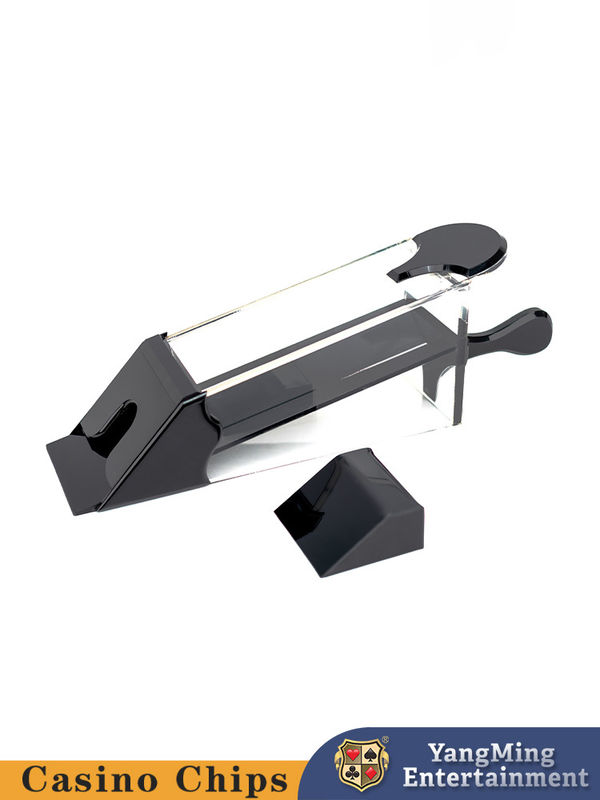 품질 두꺼운 아크릴 캔터 톱 딜러 신발 3가지 색상 이용 가능 카지노 클럽 엔터테인먼트 포커 게임 캔터 톱 딜러 신발 공장