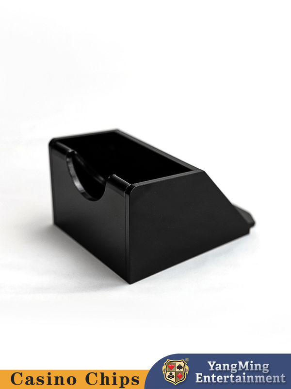 Qualidade Fábrica Spot Acrílico Negro 1 Deck Dealer Shoe Bull Table Game Desenho personalizado Acrílico Dealer Shoe fábrica