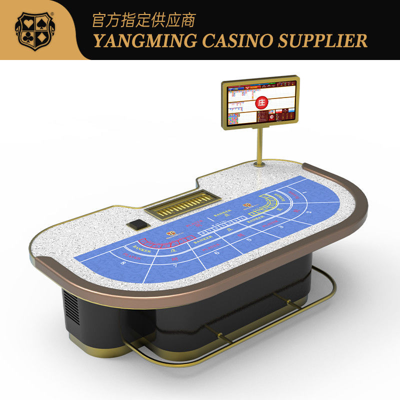 Qualität Hot Style VIP Club angepasster 7-Spieler Baccarat Tisch Casino Baccarat Poker Tisch Spieltisch Fabrik