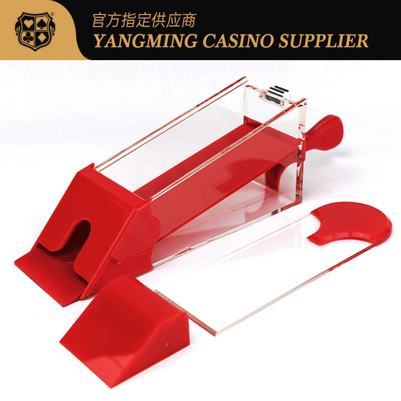 গুণ ক্যাসিনো ক্লাব পোকার গেমসের জন্য স্বচ্ছ ডিলার অ্যাক্রিলিক 8 ডেক পোকার ডিলার জুতা কারখানা