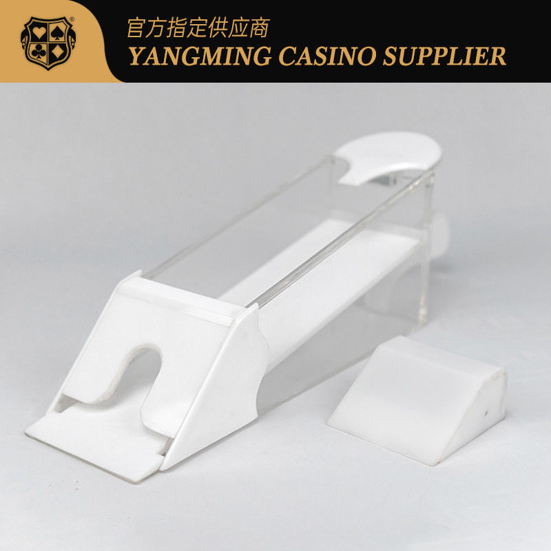 Qualität Drei Farben erhältlich Acryl durchsichtig 8 Deck Poker Kartenhändler Schuhe Casino Unterhaltung Poker Tisch Top Händler Schuhe Fabrik