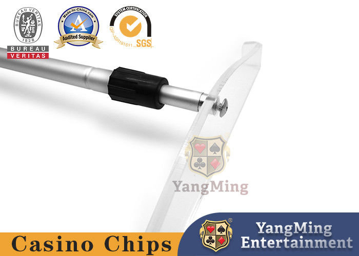 Qualità Tavolo verde Chips Casino Game Accessories 2 della ruota di roulette - mazza di alluminio Chip Rake del telescopio della sezione fabbrica