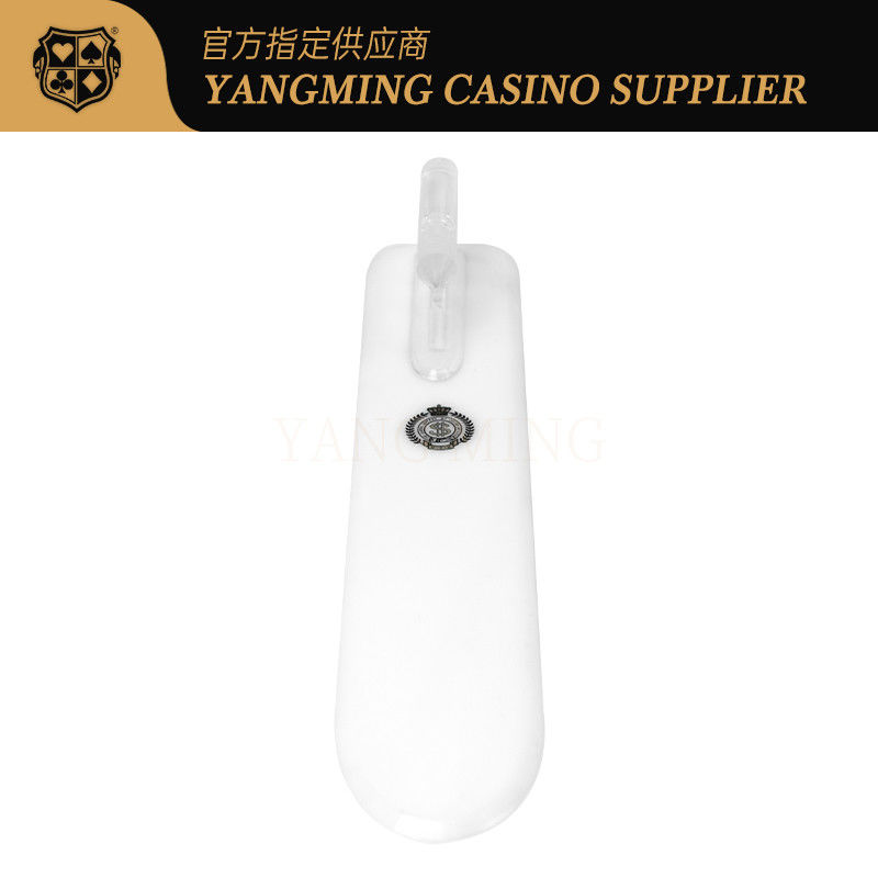Qualità Manico trasparente colore bianco lattiero Acrilico Casinò carte da poker Paletta per il gioco di poker Casinò fabbrica