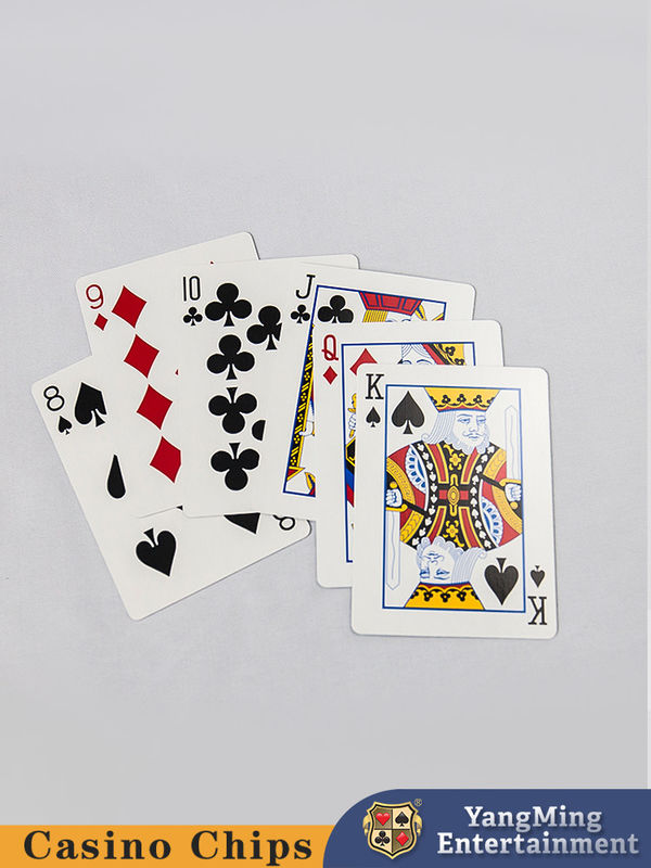 Qualità Rosso Blu Due Colori 555 Carte da gioco 88*63mm Blu Core Domestico Carte di carta Casinò fabbrica