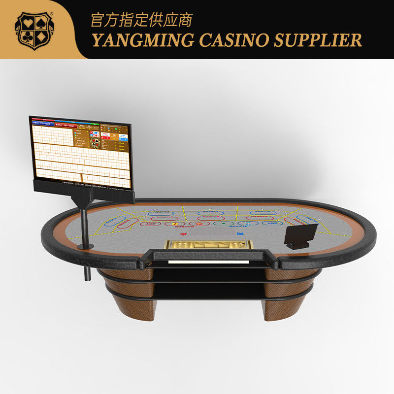 Quality Factory Customized Baccarat Intelligent RFID Chip Induction Poker Table Casino Club Leisure Poker Game Chip Table factory