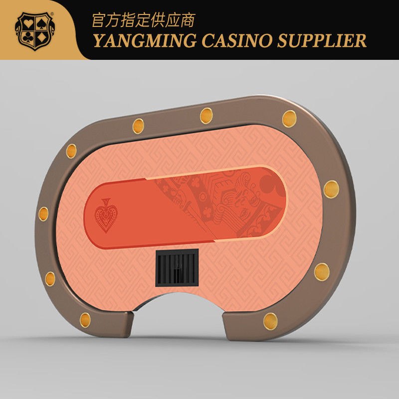 Kualitas Meja Poker Texas Hold'em dengan Kaki Logam Baru yang Diperbarui untuk Turnamen Poker Texas Hold'em Kasino Internasional pabrik