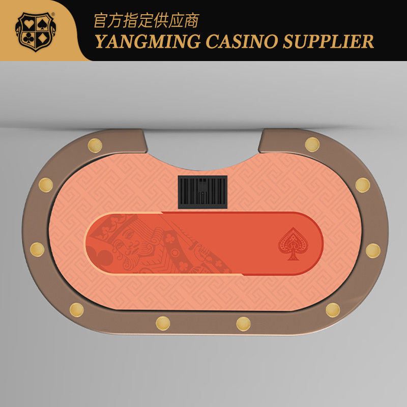 Kualitas Meja Poker Texas Hold'em dengan Kaki Logam Baru yang Diperbarui untuk Turnamen Poker Texas Hold'em Kasino Internasional pabrik