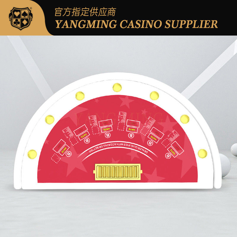 Kualitas Disesuaikan Bar Setengah Bulat Pelindung Meja Blackjack Hiburan dan Club Leisure Poker Game Table pabrik