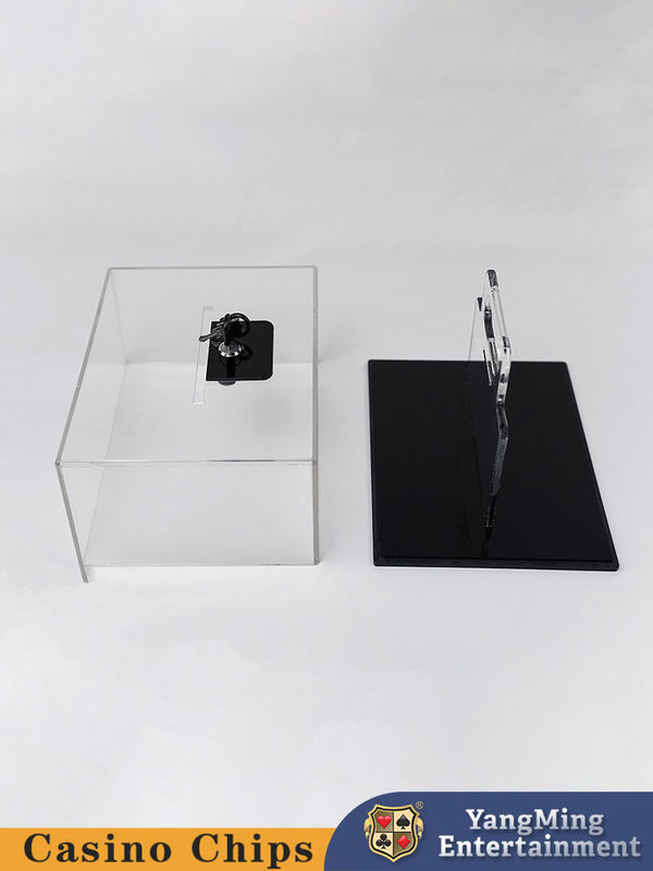 الجودة مصنع أكريليك 400 ياردة قضيب رقاقة مع قفل لعبة بوكر طاولة طاولة أعلى قضيب رقاقة مصنع