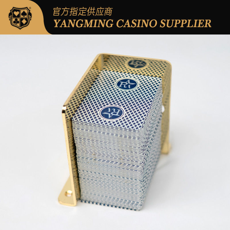 Qualidade Alta Qualidade 8 Deck Poker Rack Titânio Metal Carregador de Cartões Resíduos Casino Clube Poker Casual Game Carregador de Cartões Resíduos fábrica