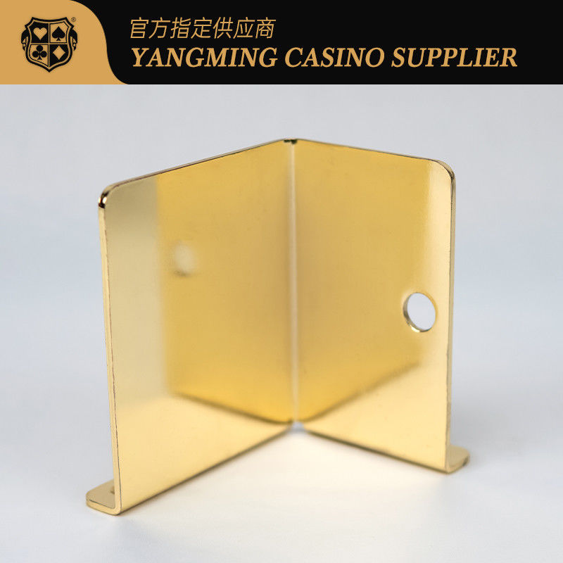 Qualidade Recém-lançado Metal Electroplated Poker Cartão de Resíduos Casino Baccarat Entertainment Leisure Poker Game Cartão de Resíduos fábrica