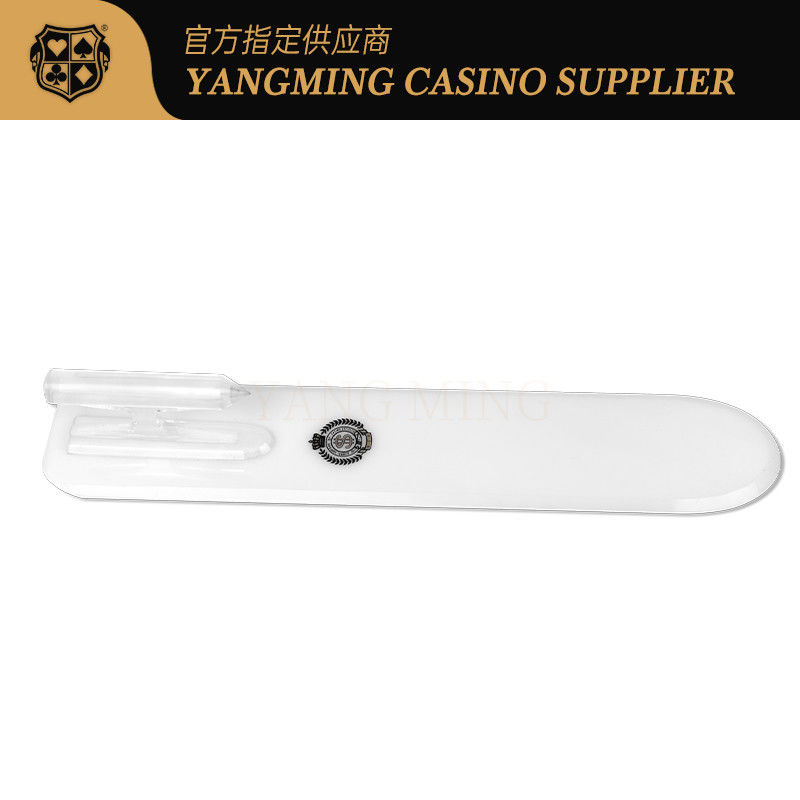 Qualité Dernière pelle de jeu de cartes blanche acrylique Casino Club Jeux de poker occasionnels pelle de cartes usine