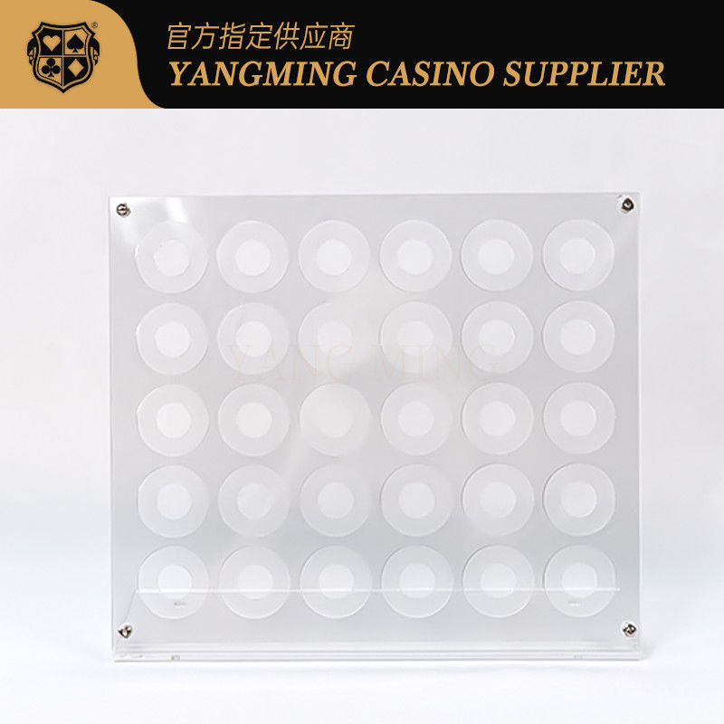 คุณภาพ ร้อน 30 ชิ้น Acrylic Chip Display Stand คาสิโน คลับรูเล็ต เกมโต๊ะ Chip Display Stand โรงงาน