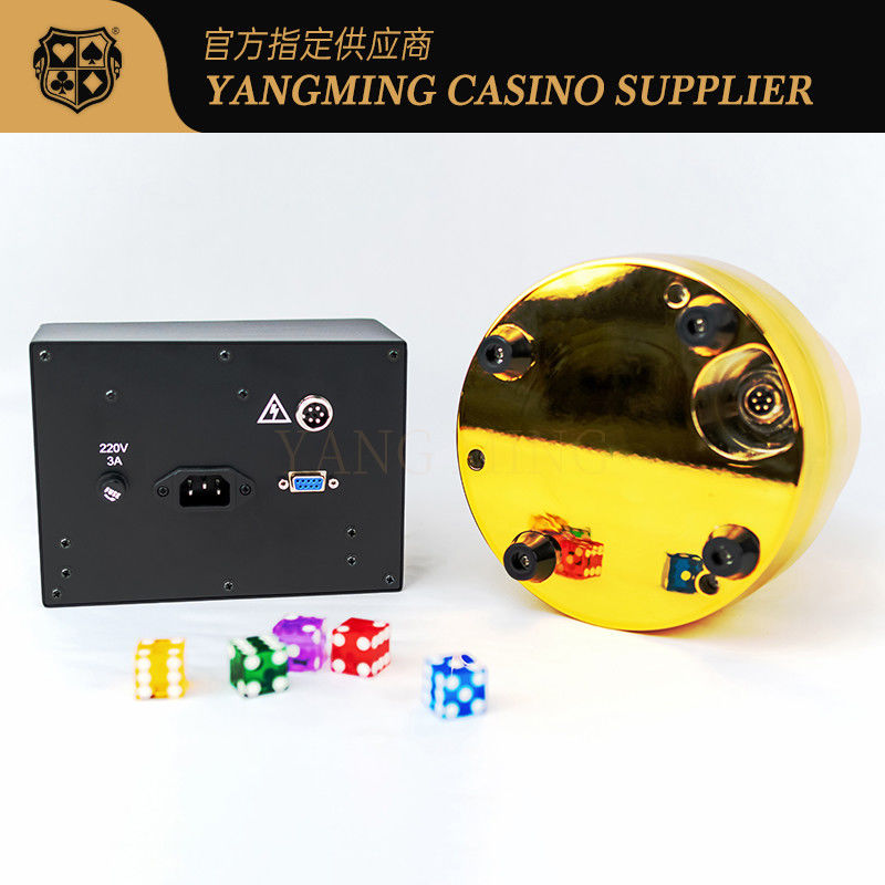 Qualità Nuovo set di tazze di dadi elettrici d'oro per il gioco di carte di taglia casinò. fabbrica