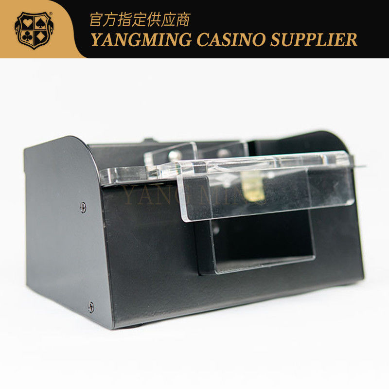 Kalite Fabrika Toptan Metal 2 Deck Poker Shuffler Anti-Cheat Sessiz Shuffler Casino Baccarat Eğlence Poker Masaüstü Shuffler fabrika