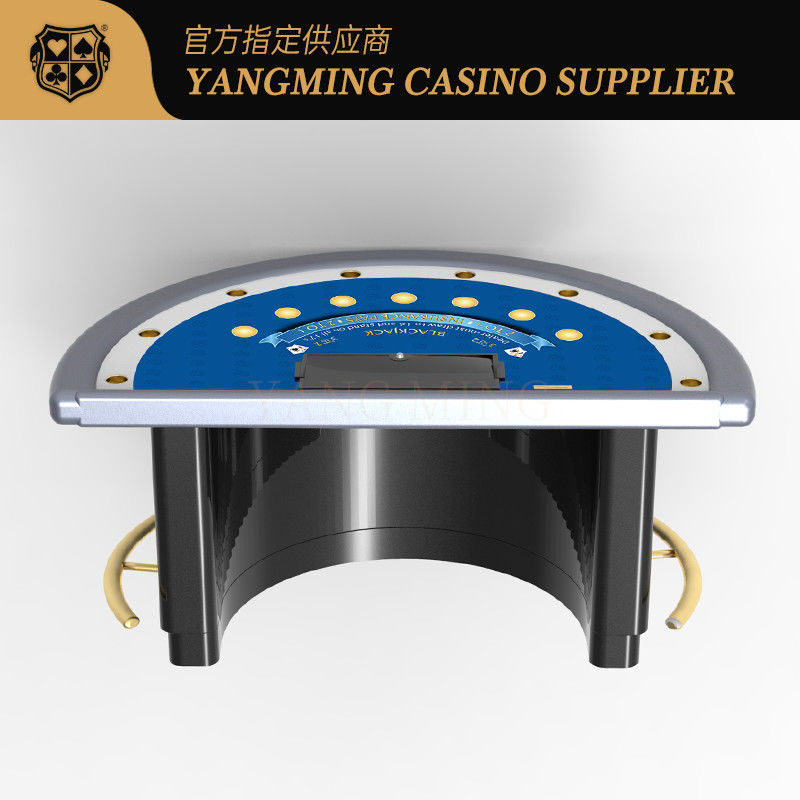 Qualità Deluxe Upgraded Semi-Round Blackjack Table per il Casino Club Blackjack Poker Table fabbrica