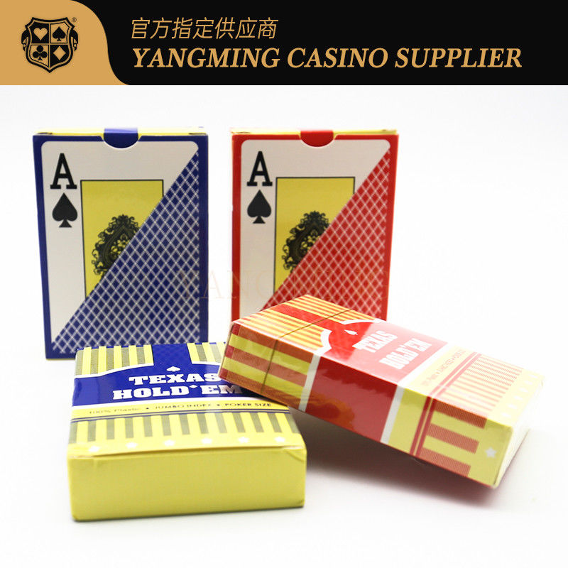 Qualità Rosso e Blu 100% PVC Acqueproof Carta di Poker di Plastica Texas Hold'em Club carte da gioco fabbrica