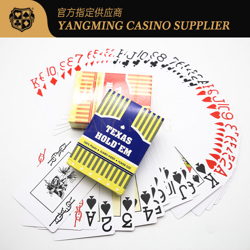 Quality High Quality Texas Hold′em Large Letter Frosted Plastic Card Color Box for Texas Hold′em Casino Casual Game Tabletop Poker Card factory