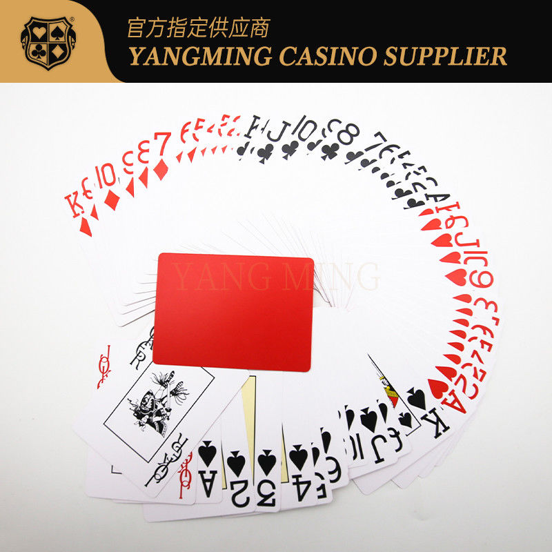 Quality New Product Launch Texas Hold′em Plastic Poker Card Waterproof Frosted Poker Red and Blue Bridge Game factory