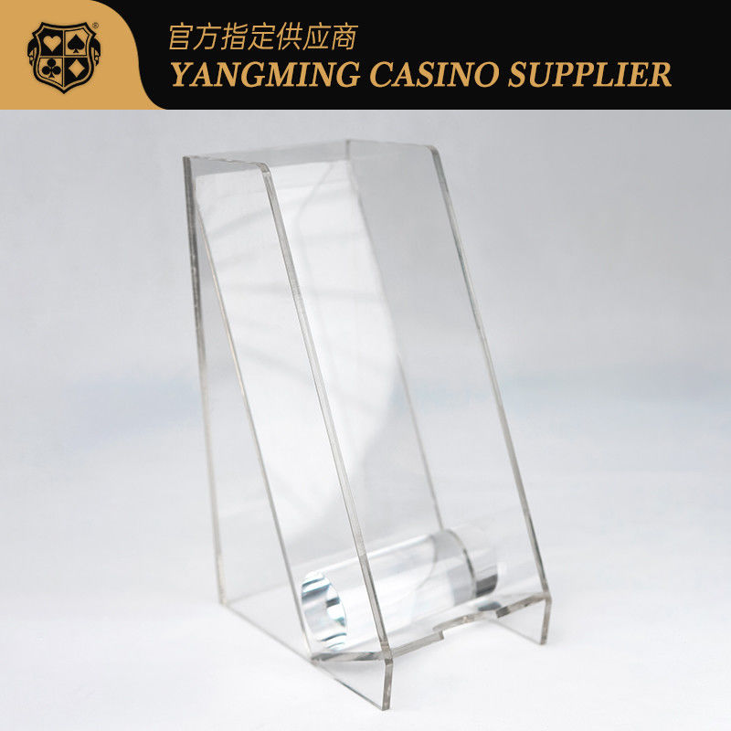 Kalite Baccarat Kumar Kulübü Poker Oyunu için Tamamen Şeffaf Akrilik Atma Sahibi fabrika